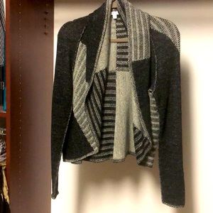 Scarf drape sweater